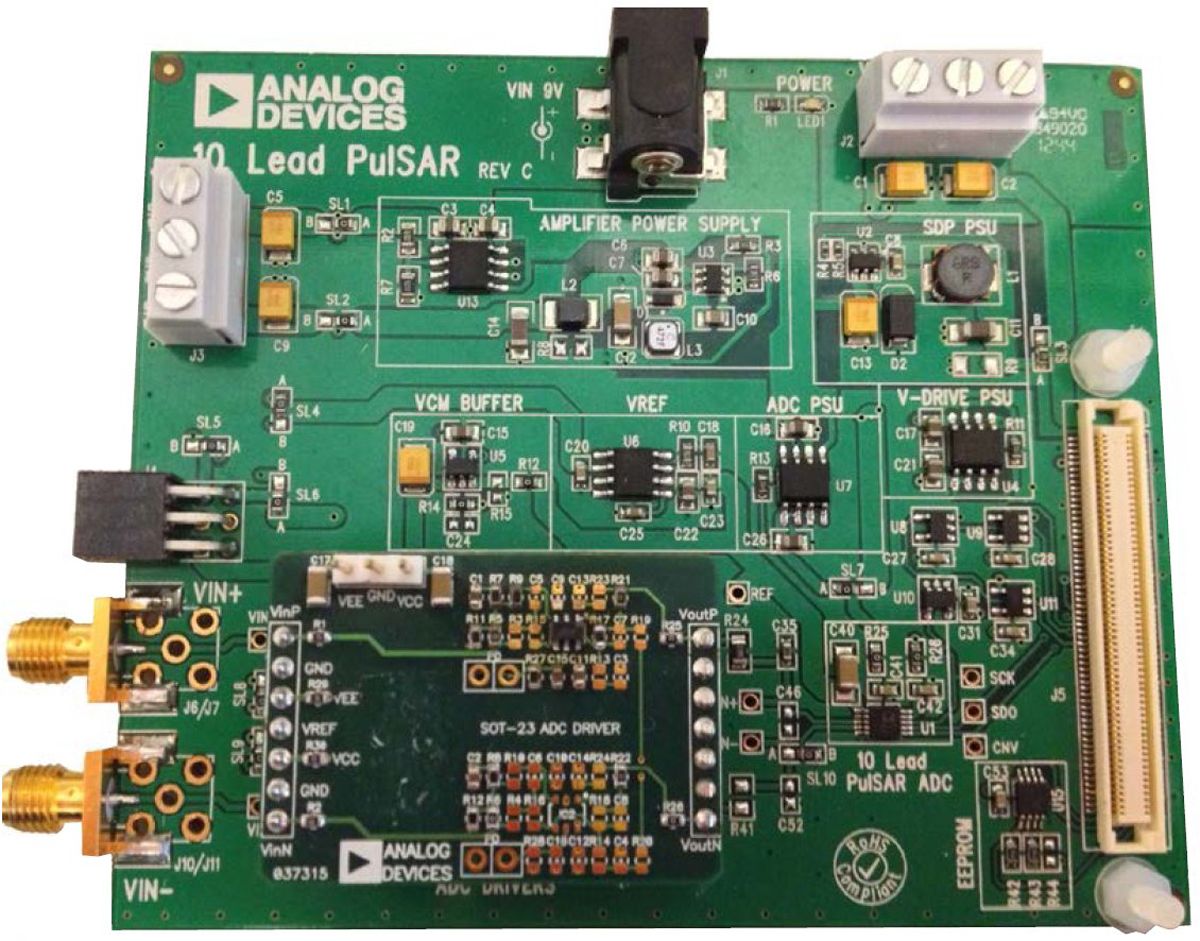 Analog Devices EVAL-AD7982-PMDZ Evaluation Board Signal Conversion ...