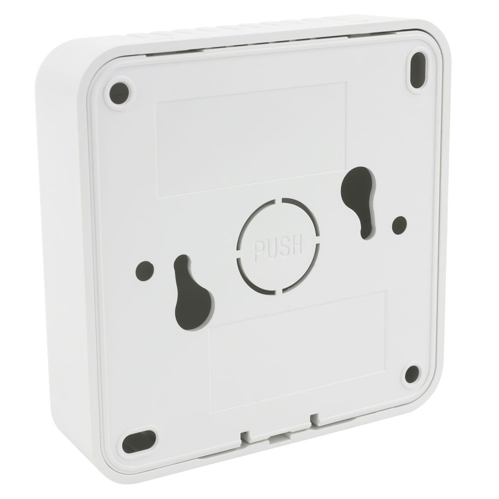 CAMDENBOSS CBR Series White Vented Room Sensor Enclosure, 86 x 86 x 25.5mm
