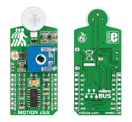 MikroElektronika Motion click Motion Sensor Add On Board for PIR500B