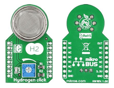 MikroElektronika Hydrogen click Gas Sensor mikroBus Click Board for MQ-8