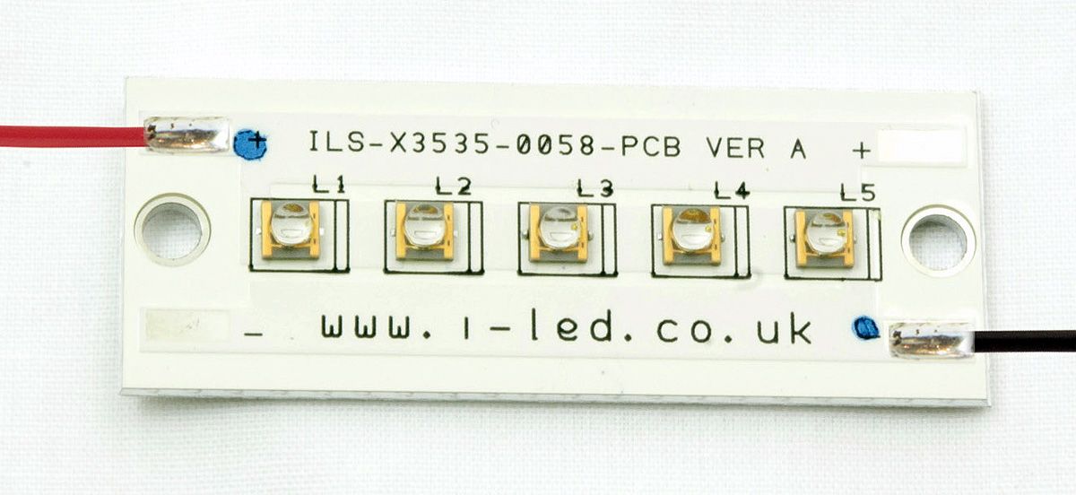 Intelligent LED 5-fach LED UV-Array 410nm / 2000mW, Dom 55°