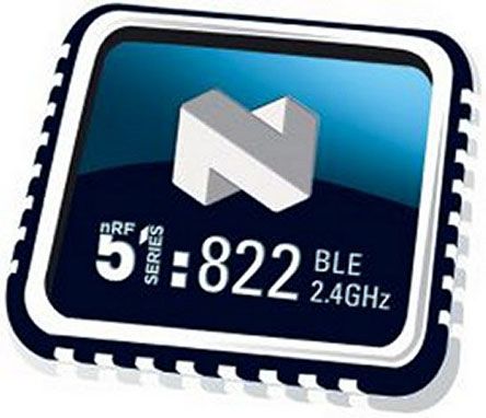 Sistema en chip SoC Bluetooth Nordic Semiconductor NRF51822-QFAA-T, Microcontrolador para Avisadores luminosos,