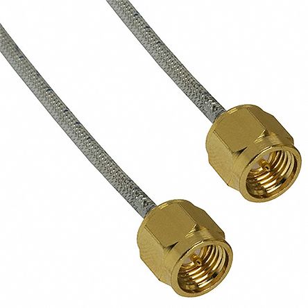 Cinch Connectors Male SMA to Male SMA Coaxial Cable, Hand Formable 0.086, 50 Ω, 152.4mm