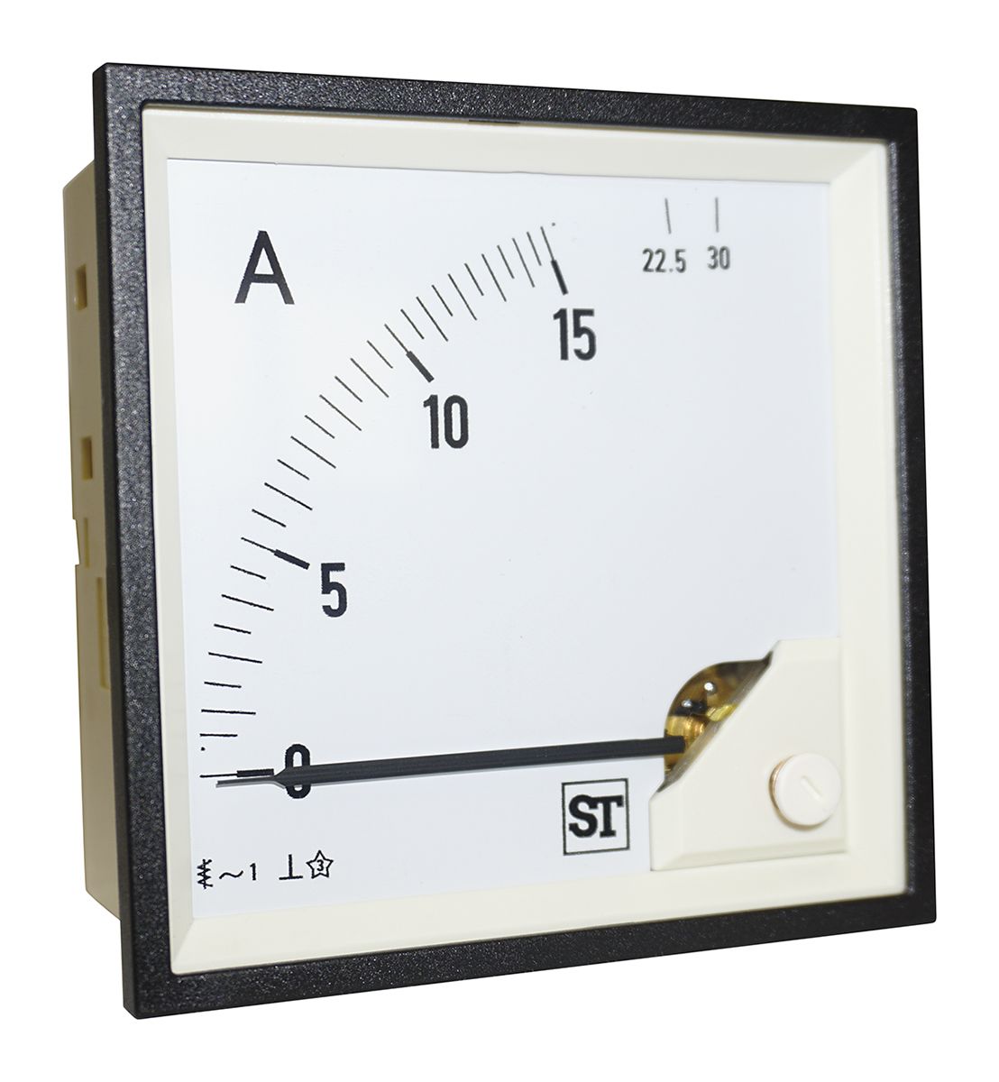 Sifam Tinsley Sigma Analogue Panel Ammeter 15A AC, 92mm x 92mm Moving Iron