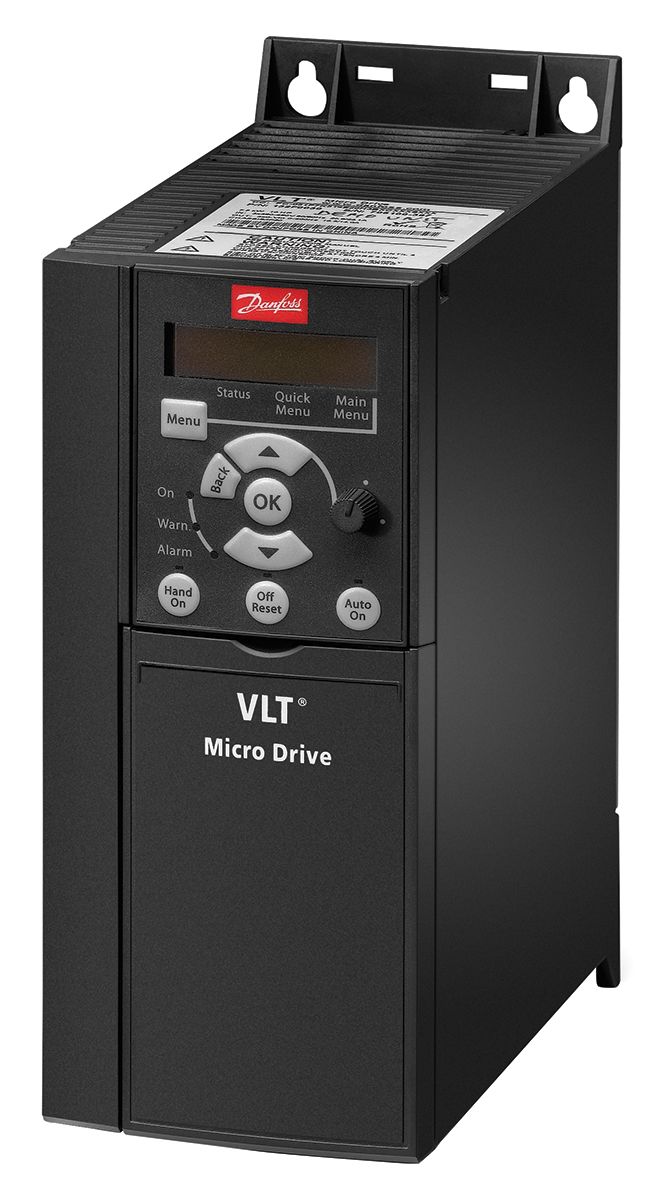 Variateur de fréquence Danfoss VLT FC51, 5,5 kW 400 V c.a. 3 phases, 12 A, 0 → 200 (VVC+ Mode) Hz, 0 →