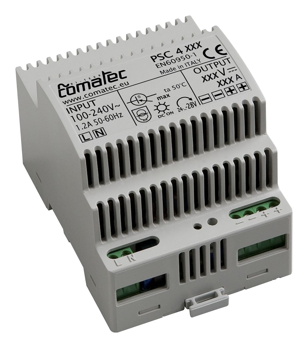 Comatec PSC DIN Rail Power Supply 230V ac Input, 24V dc Output, 2.5A 60W