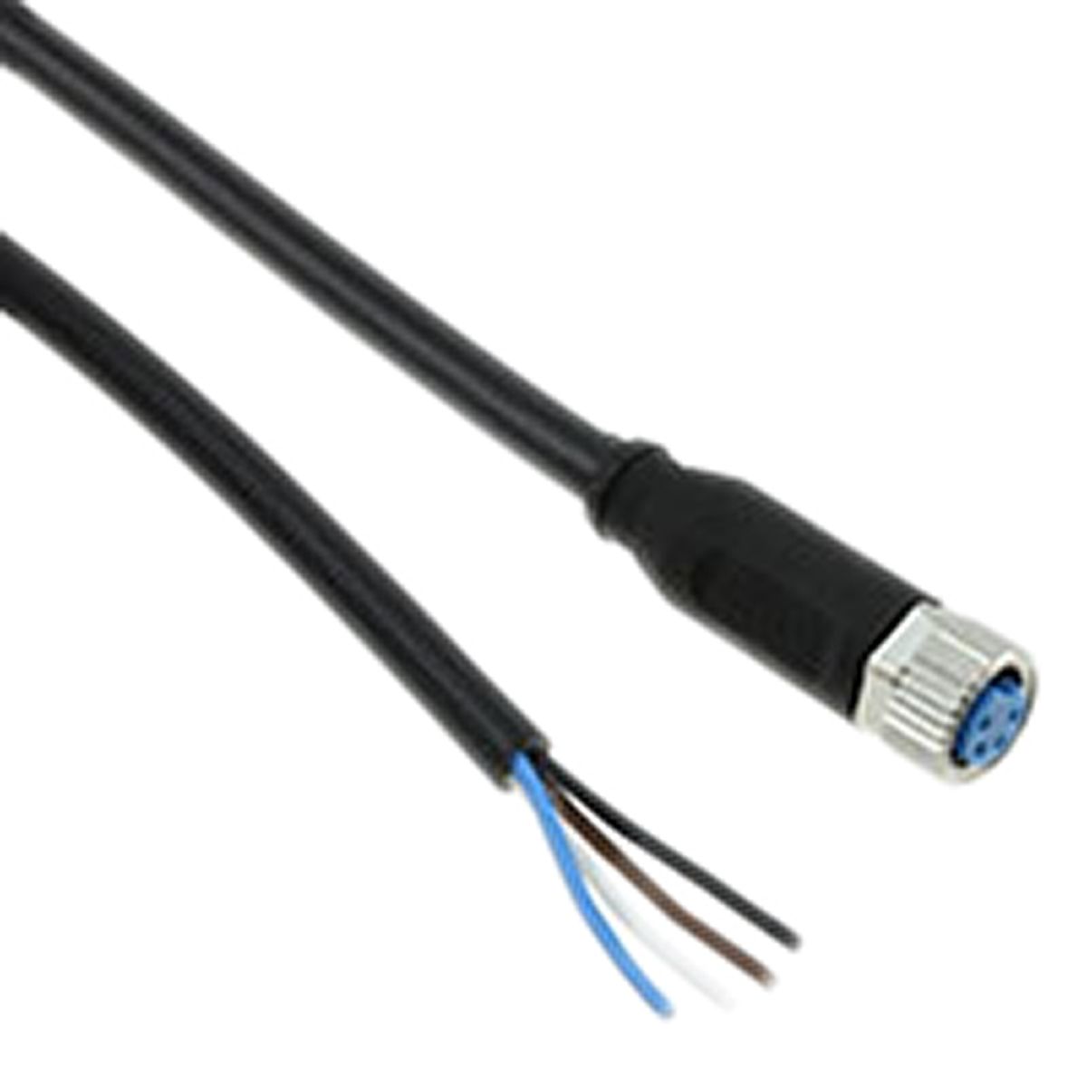 TE Connectivity Straight Female M8 to Unterminated Sensor Actuator Cable, 4 Core, PUR, 1.5m