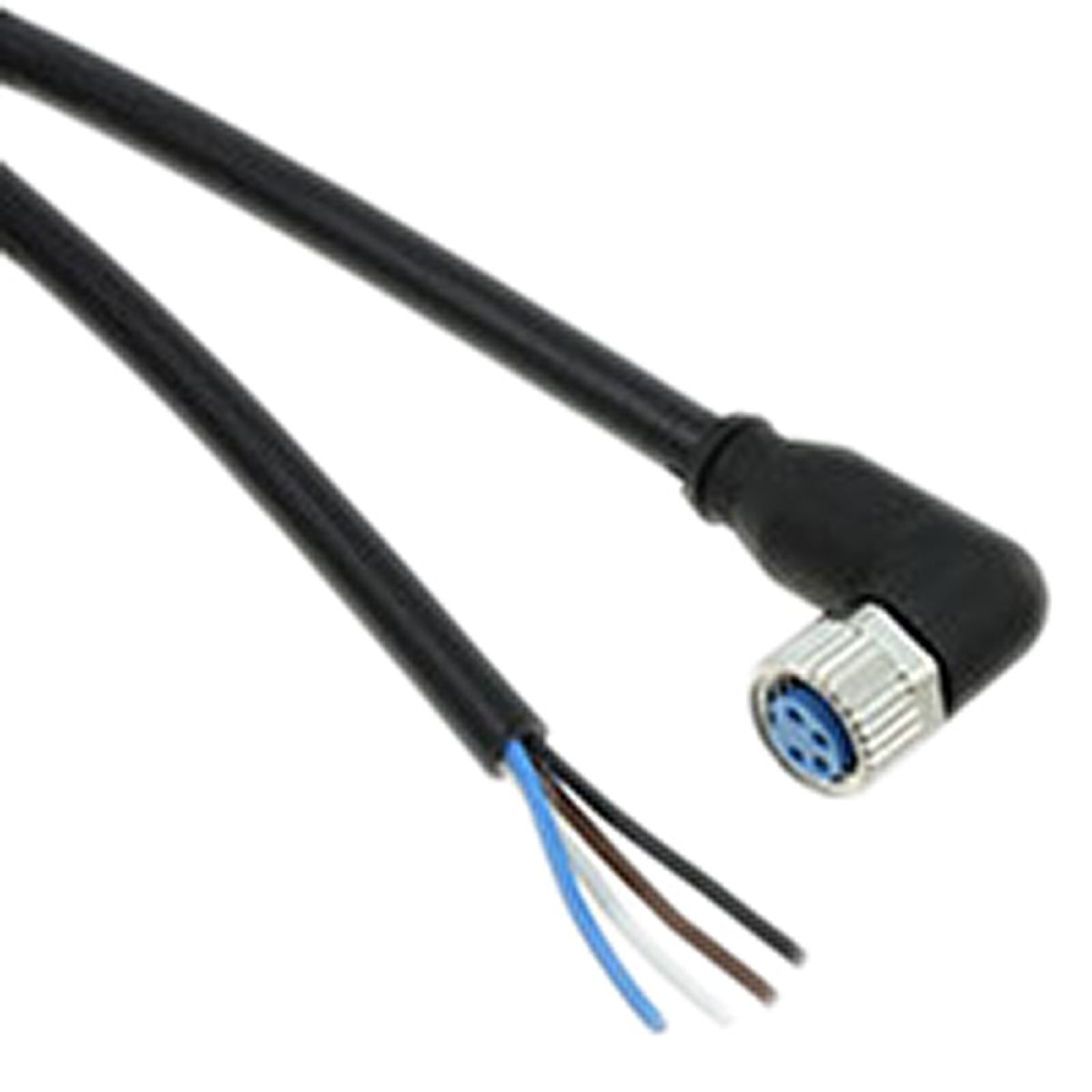 TE Connectivity Female M8 to Unterminated Sensor Actuator Cable, 4 Core, Polyurethane PUR, 1.5m