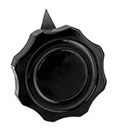 Ohmite 60.3mm Black Pointer Knob for 6.35mm Shaft, 5111AE