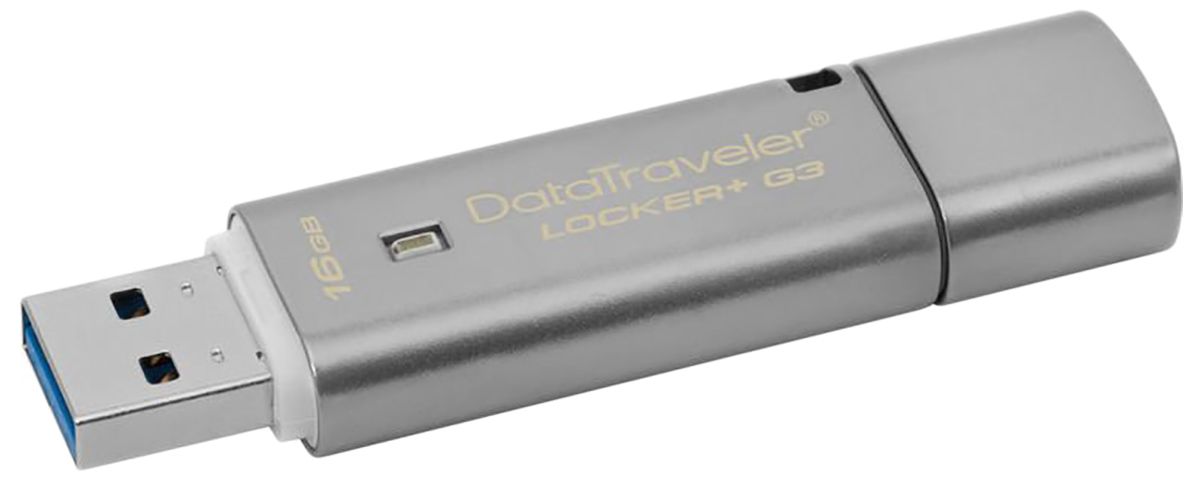 Clé USB Kingston DataTraveler Locker+, 16 Go, USB 3.0
