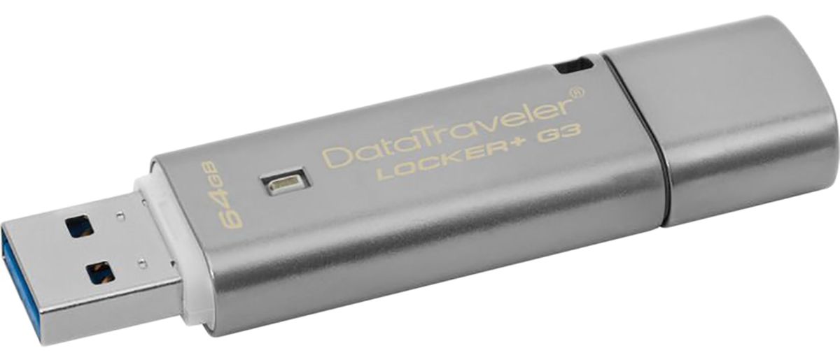 Clé USB Kingston DataTraveler Locker+, 64 Go, USB 3.0