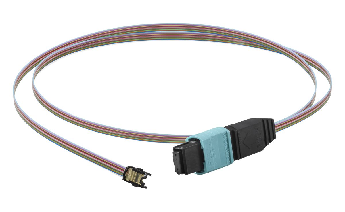 Rosenberger OM3 Multi Mode OM3 Fibre Optic Cable, 50/125μm, Blue, 1m