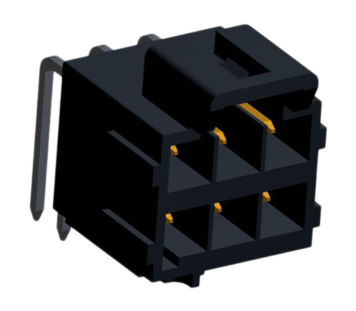 Molex, Ultra-Fit, 172316, 6 Way, 2 Row, Right Angle PCB Header