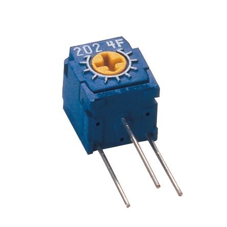 10kΩ, Through Hole Trimmer Potentiometer 0.5W Side Adjust Copal Electronics, CT6
