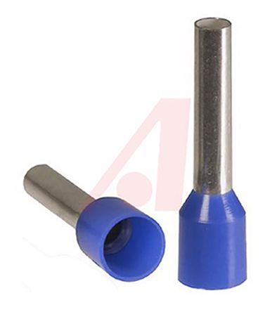 Altech Aderendhülsen bis 2.5mm², Stift ø 2.5mm, Blau, PP, 12mm, 18mm, Isoliert, 14AWG max.
