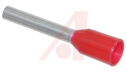 Krimpovací dutinka izolovaná délka kolíku 10mm Červená, max. AWG: 18AWG 1mm²