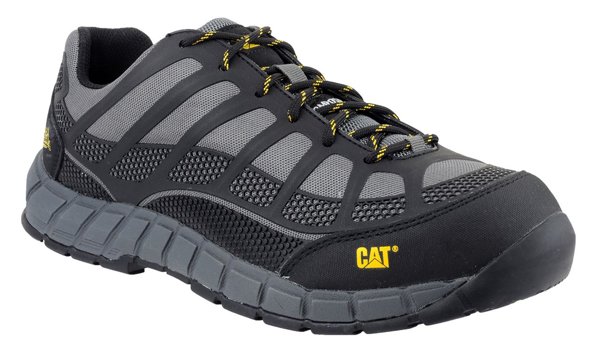 CAT Streamline Mens Grey Toe Capped Safety Trainers, UK 8, EU 42