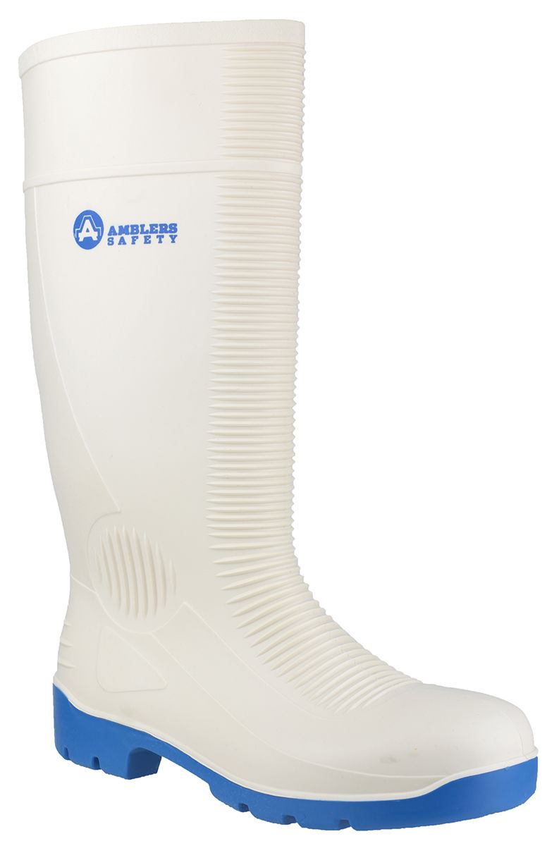 RS PRO White Steel Toe Capped Unisex Safety Boots, UK 6, EU 39