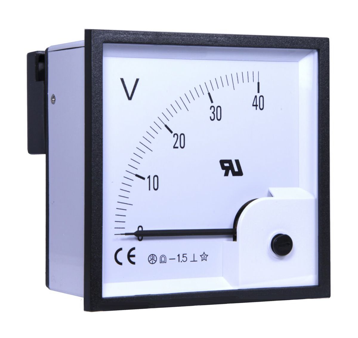 RS PRO Analogue Voltmeter DC ±1.5 , 92 x 92 mm RS