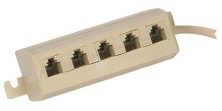 DSPLIT | Hoffman Enclosures 5-Port RJ11, RJ12 Splitter | RS