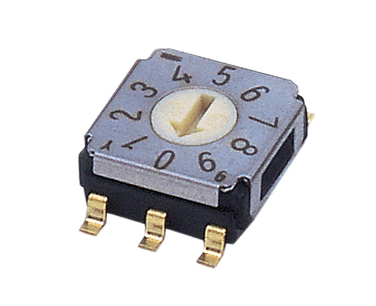 10 Way Surface Mount Rotary Switch, Rotary Coded Actuator