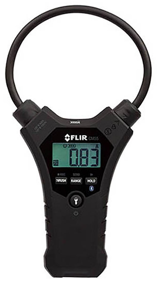 FLIR CM55 Clamp Meter Bluetooth, Max Current 3kA ac CAT III 1000 V, CAT