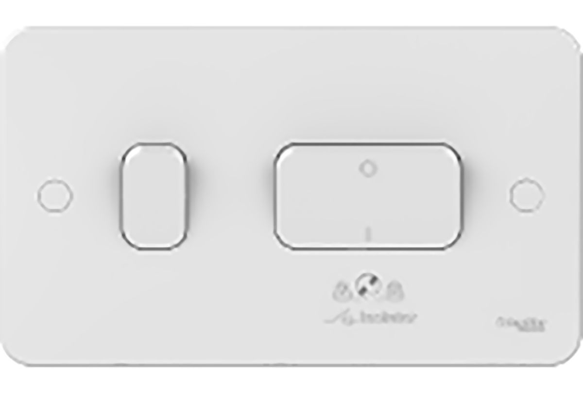 Schneider Electric Lisse Lichtschalter, Tafelmontage-Montage, 3-polig, 1-teilig, 3 Wege 10A Weiß