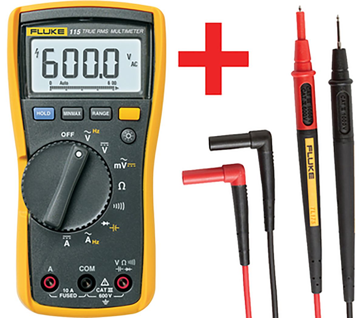 Fluke 115 TL175E | Fluke 115 Multimeter Kit With RS Calibration | RS