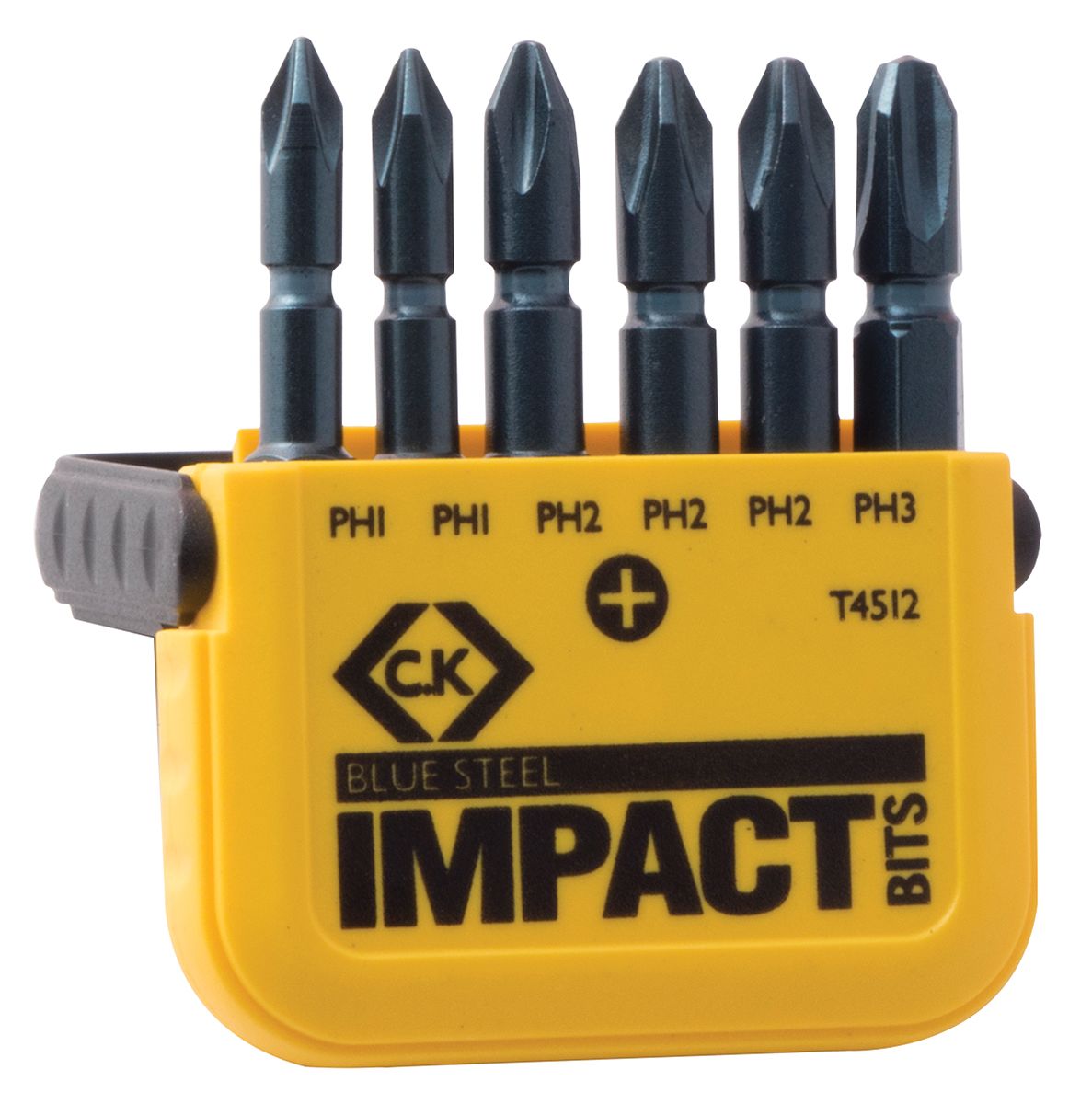 T4512 CK Impact Bit Set 6 Pieces, Phillips RS