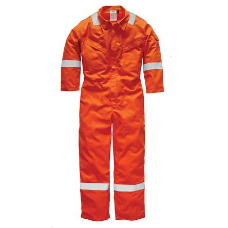 Dickies Orange Reusable Yes Coverall, M