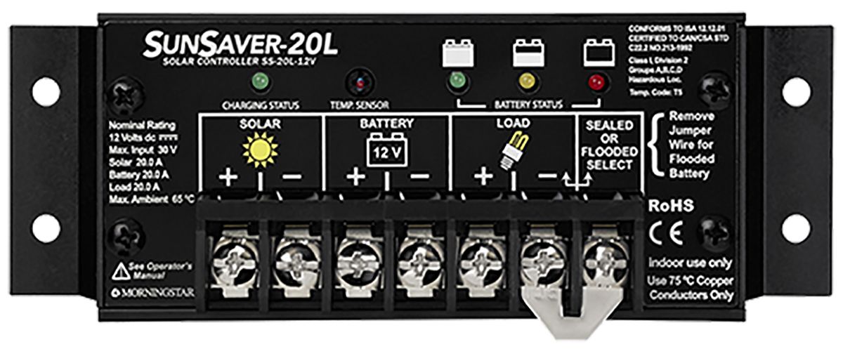 Morningstar SS-20L 12V solar charge controller