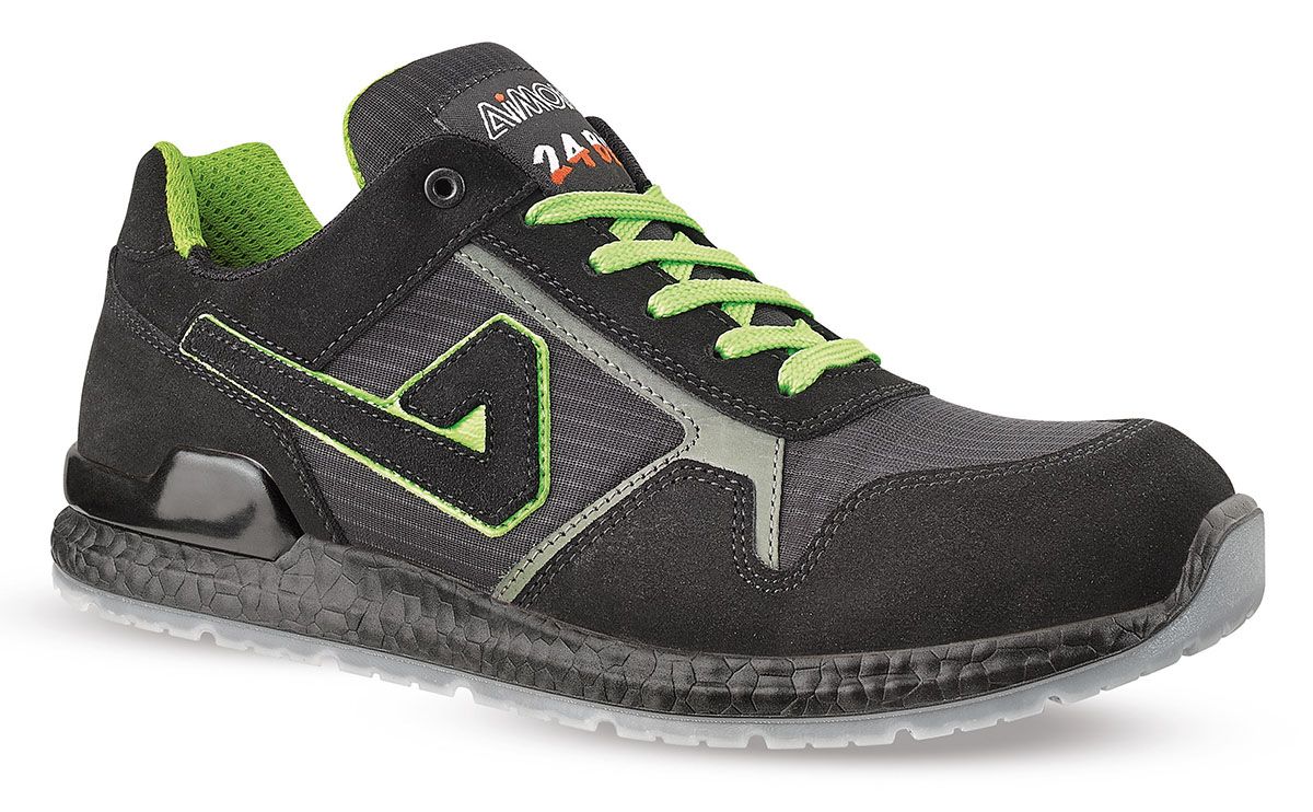MASE ABI18 43 AIMONT 24 BIT Unisex Black Grey Toe Capped Safety 