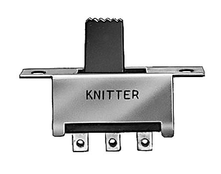 KNITTER-SWITCH Panel Mount Slide Switch Single Pole Single Throw (SPST) Latching 350 mA @ 30 V dc Slide