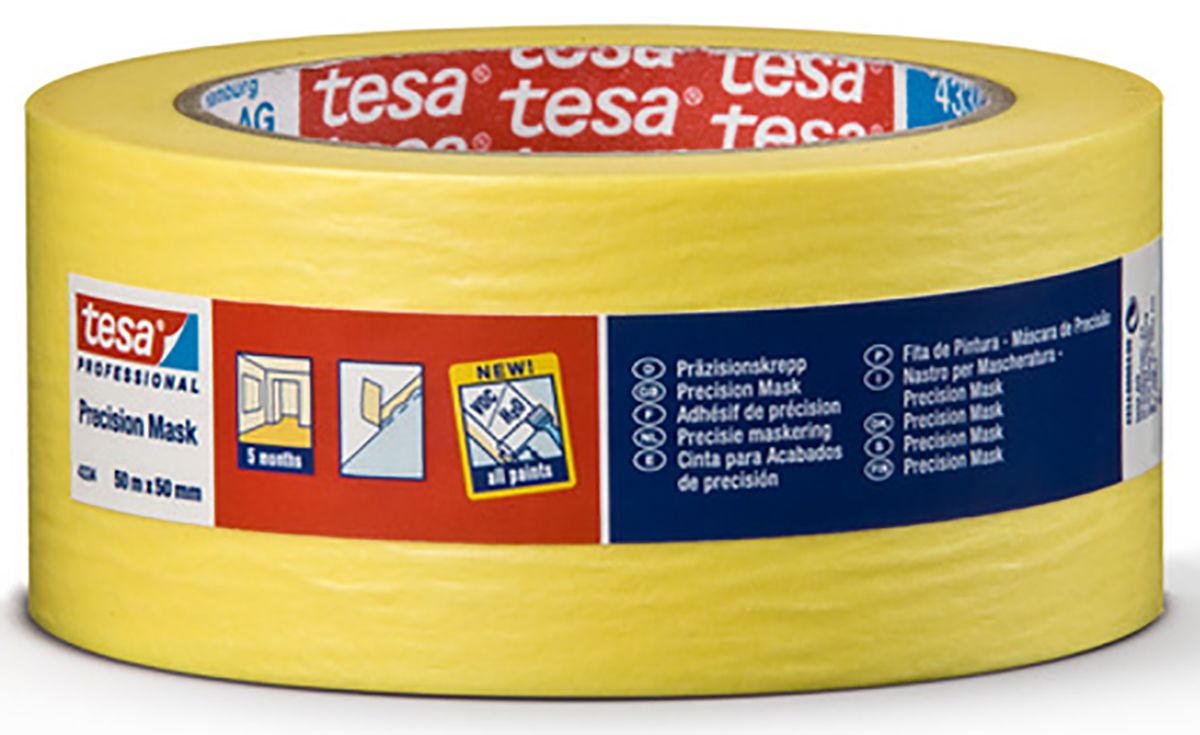 Tesa 4334 Yellow Masking Tape 50mm x 50m