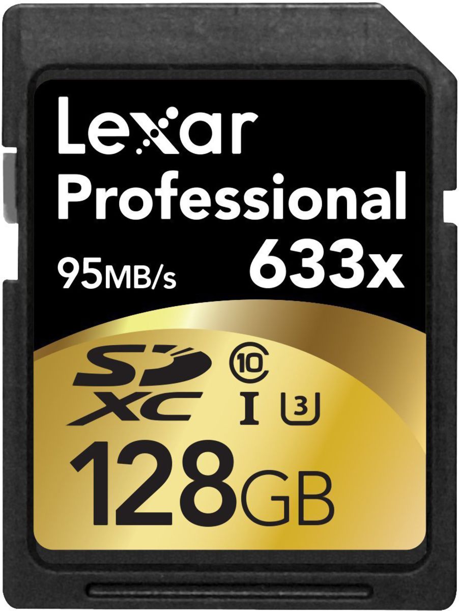 Lexar 128 GB SDXC SD Card, Class 10, UHS-1 U3