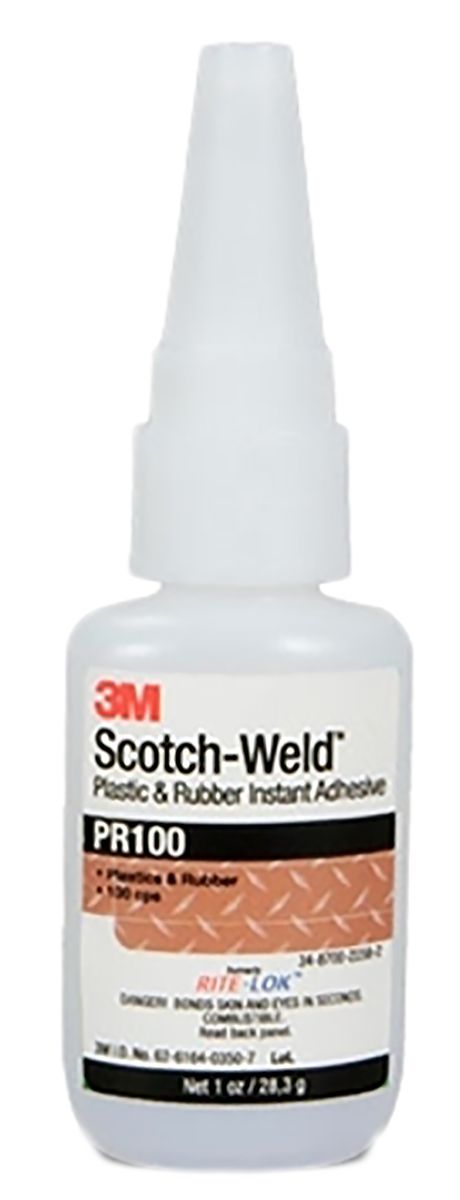 3M Scotch-Weld PR100 Sekundenkleber Cyanacrylat Flüssig transparent, Flasche 50 g