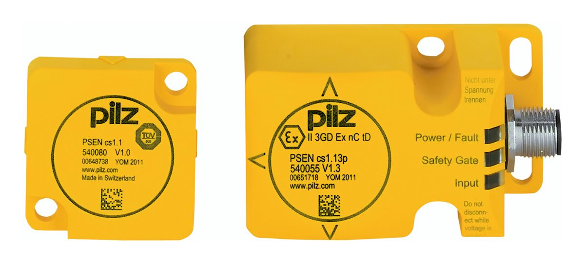Pilz PSENcode M12 Berührungsloser Sicherheitsschalter aus Kunststoff 24V dc, Kodier Betätiger