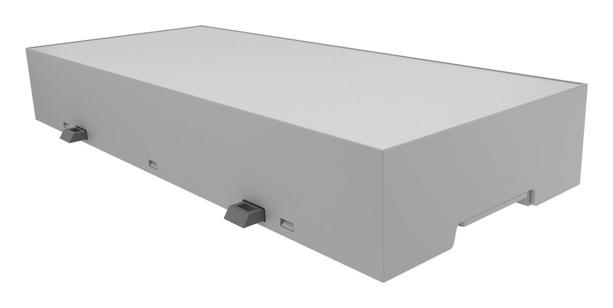 Italtronic Vented Enclosure Type 12M XTS Compact Series , 90 x 32.2mm, ABS DIN Rail Enclosure