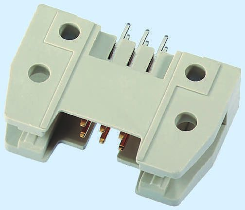 TE Connectivity IDC-Steckverbinder Buchse 90° gewinkelt, 34-polig / 2-reihig, Raster 2.54mm, Kabelmontage