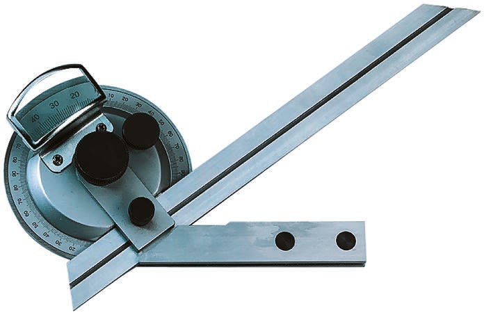 Kleffmann & Weese 360° Metric Bevel Protractor, 150 mm Stainless Steel Blade