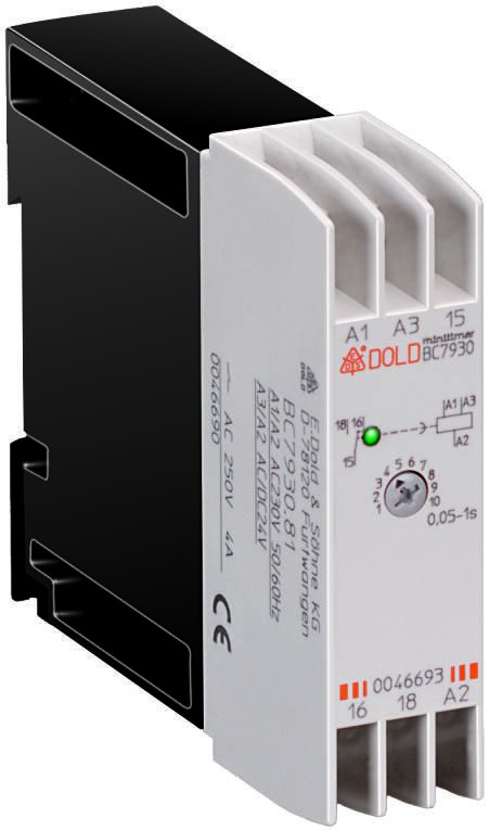 0052645 | Dold DIN Rail Single Function Time Delay Relay, 24V ac, SPDT