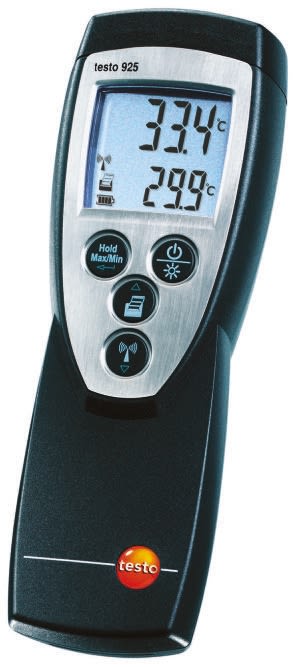 Termometro digitale Testo 925, sonda K, +1000°C max , Cert. ISO