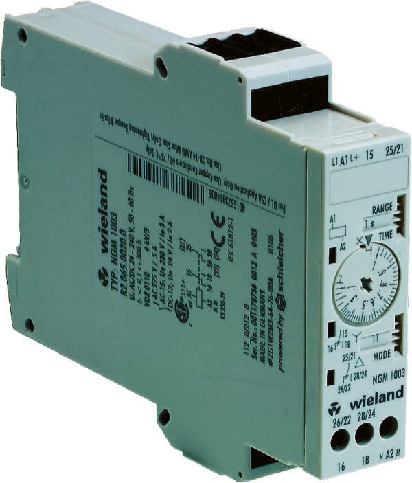 R2.065.0020.0 | Wieland Multi Function Time Delay Relay, 24 → 240V ac ...