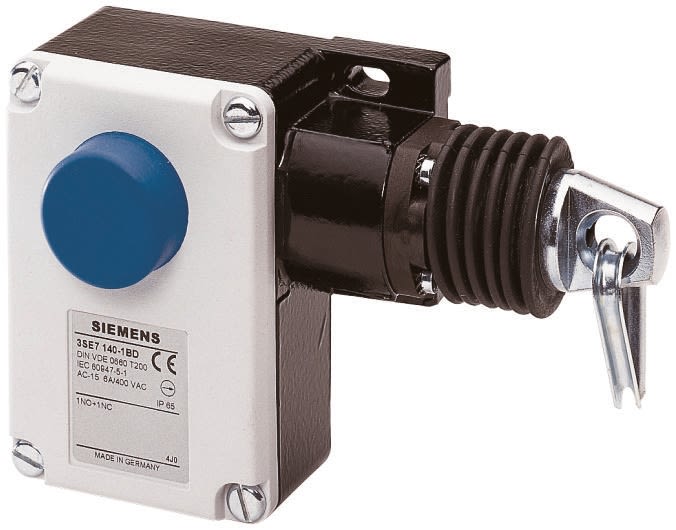 3SE71401BD00 Siemens 3SE7 Rope Pull Switch, 50m, NO/NC, Right Side RS
