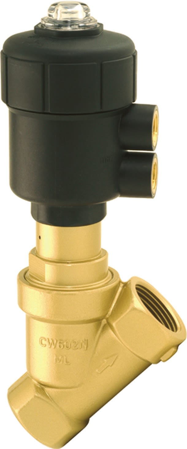 Buschjost Angle Seat type Pneumatic Actuated Valve, G 1in to NPT 1in, 5 bar