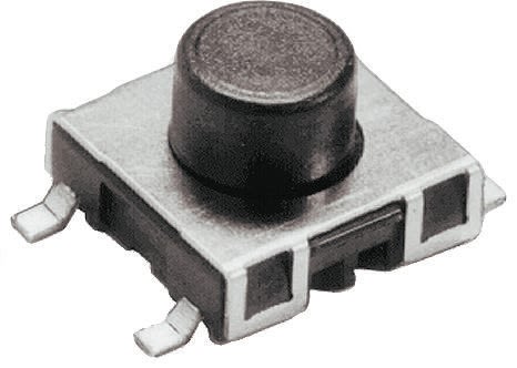 IP40 Tactile Switch, SPST-NO 50 mA @ 42 V dc 1.3mm