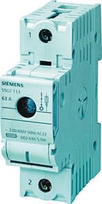 Siemens 63 A SP Fused Switch Disconnector, D02 Fuse Size