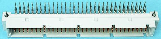 Amphenol Communications Solutions 96 Way 2.54mm Pitch, Type C Class C2, 3 Row, Right Angle DIN 41612 Connector, Plug