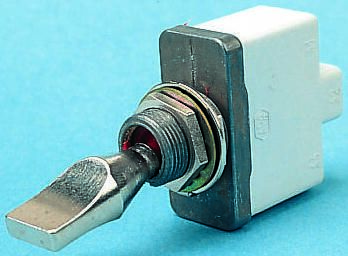 APEM Toggle Switch, Panel Mount, On-Off-On, DPST, Screw Terminal