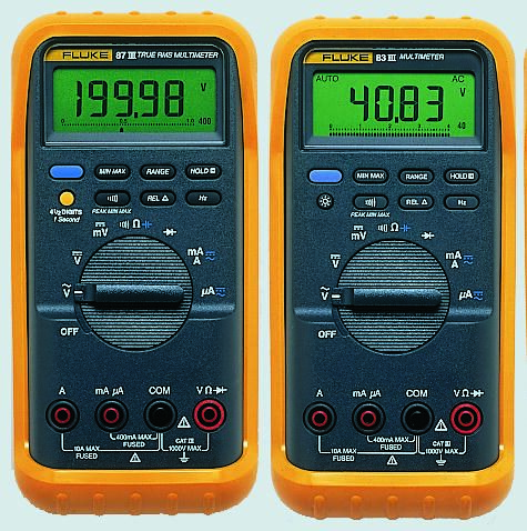 Fluke V Fluke V Handheld Digital Multimeter True Rms A Ac Max